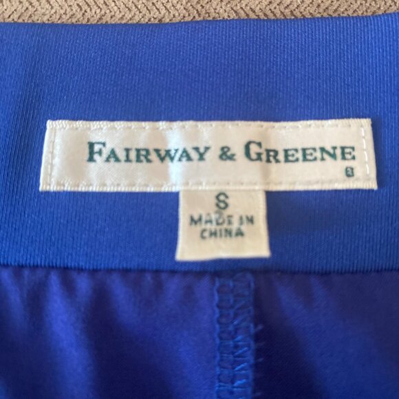 Fairway & Green Women's Blue with White Piping Golf Skort with pockets Size S - Picture 4 of 5